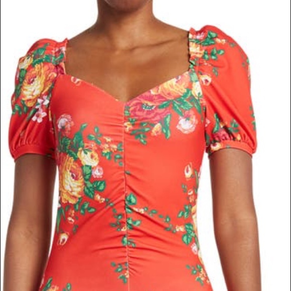 NWT Betsy Johnson Coral Floral Dress